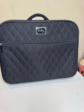 Vera Bradley Rolling Work bag Luggage Black Carry-on Quilted